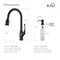 Kibi Cedar Single Handle Pull Down Kitchen Sink Faucet with Soap Dispenser C-KKF2010ORB-KSD101ORB - alternate 4